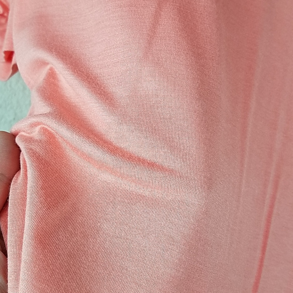 INC Peach Puff Sleeve Ruched Top - Picture 5 of 6